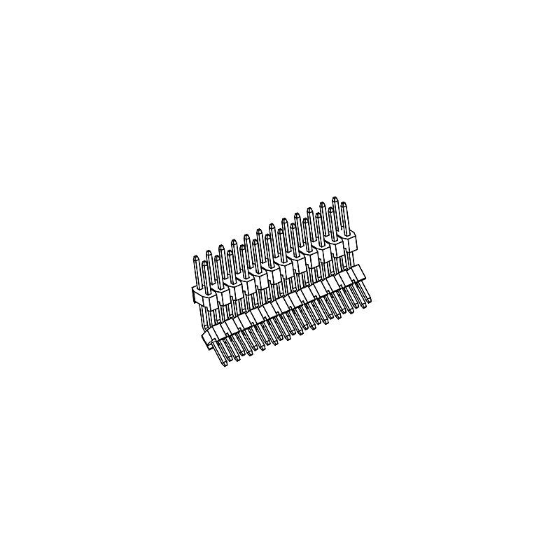 排針PH2.00mm雙排雙塑角度系列